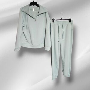 Dear Scarlett Mint Green Zip-Up Hoodie